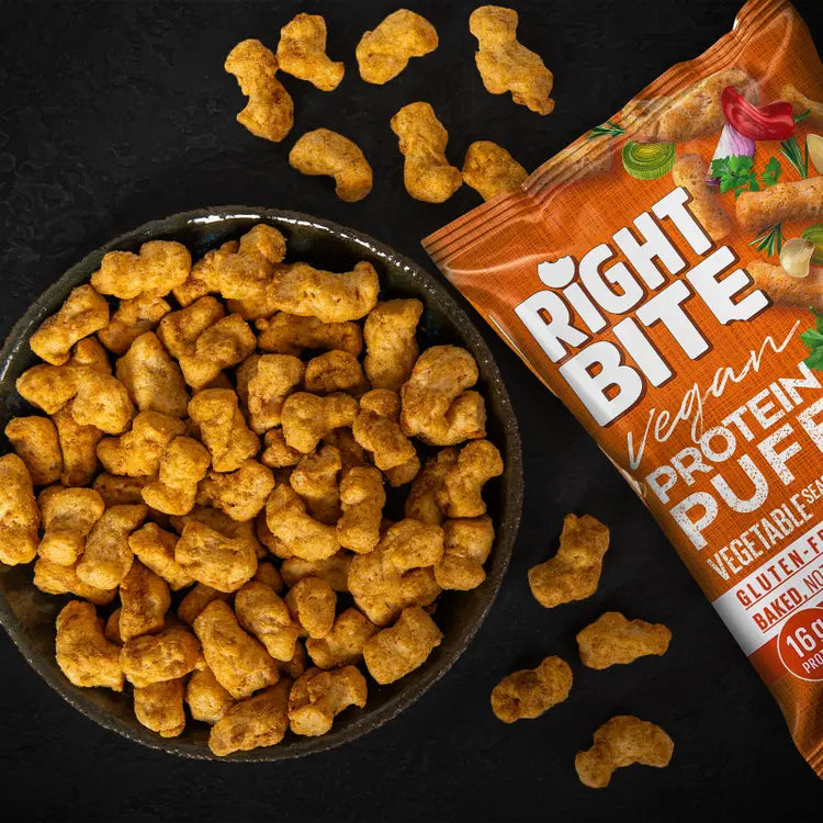 Bite And More Right Bite Vegan GF Protein Puffs 1 bag Bite and More Top Nutrition Canada