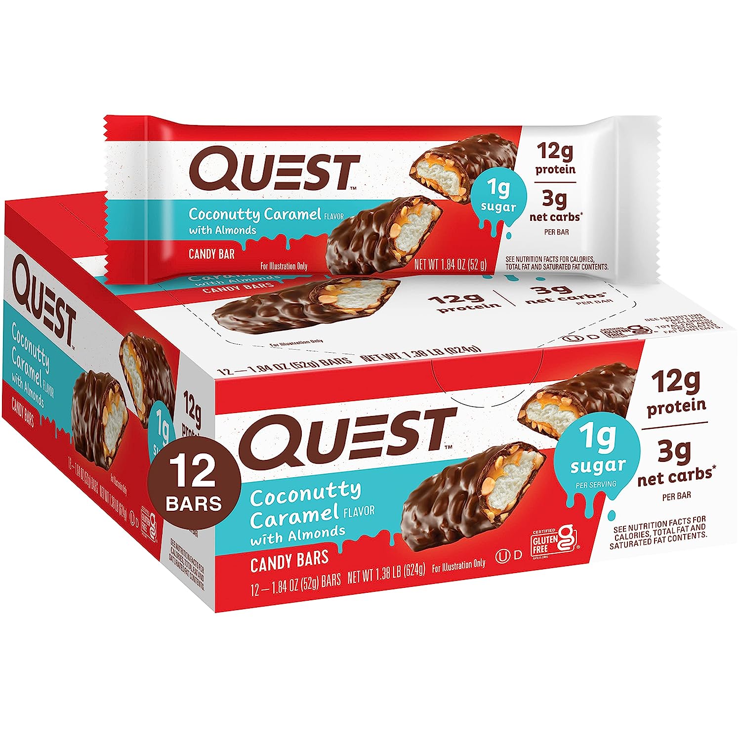Quest Nutrition Coconutty Caramel Candy Bar (1 bar) Protein Snacks Quest Nutrition