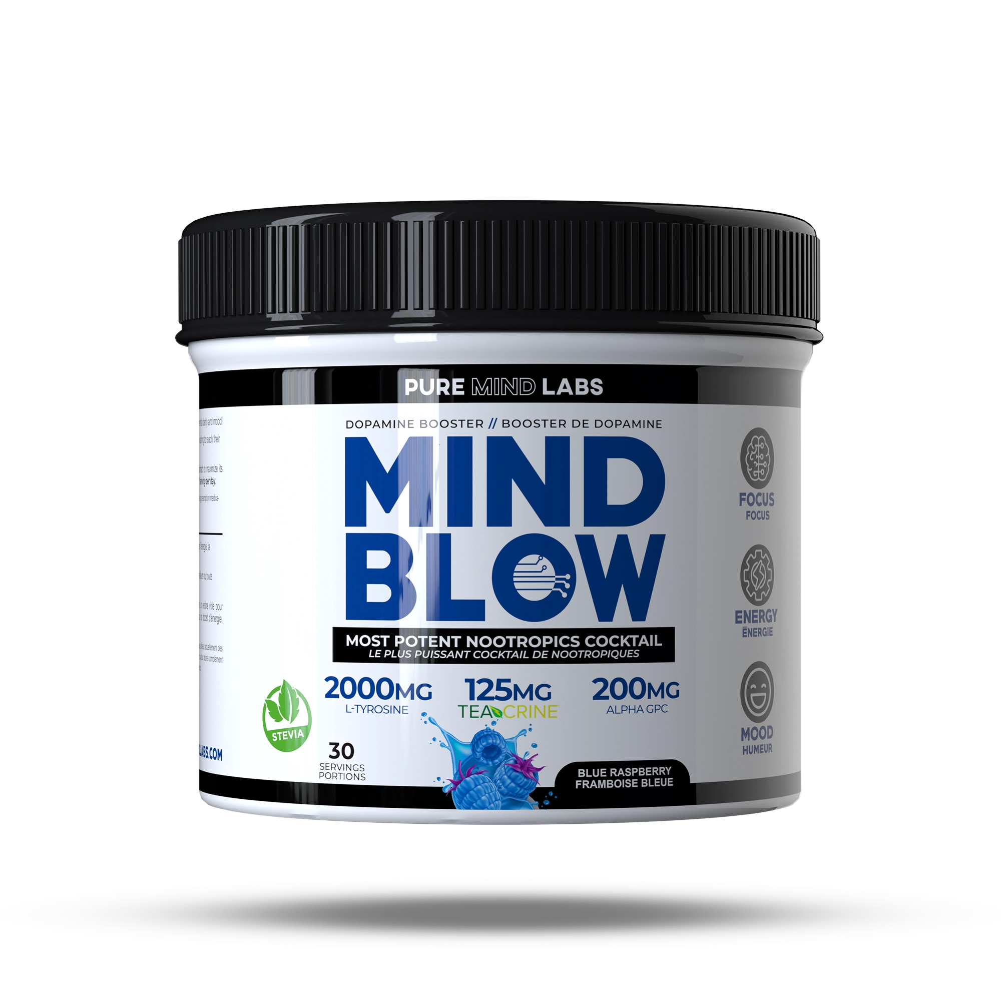Mind Blow Nootropic Pre-Workout (30 servings) Nootropic Blue Raspberry Mind Blow