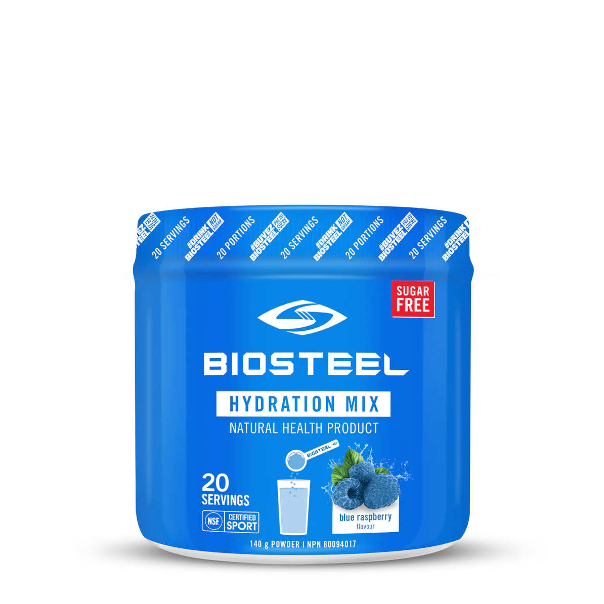 BioSteel Hydration Mix (20 servings) Electrolytes Blue Raspberry Biosteel