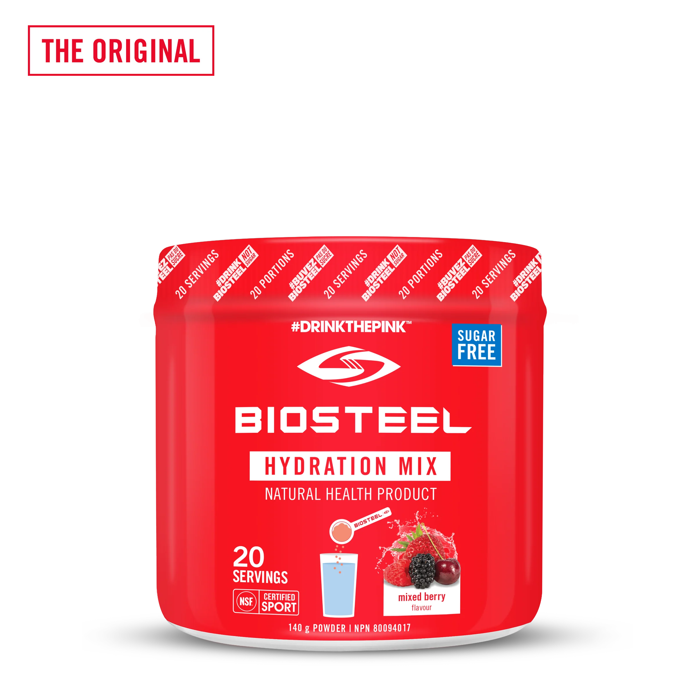 BioSteel Hydration Mix (20 servings) Electrolytes Mixed Berry Biosteel