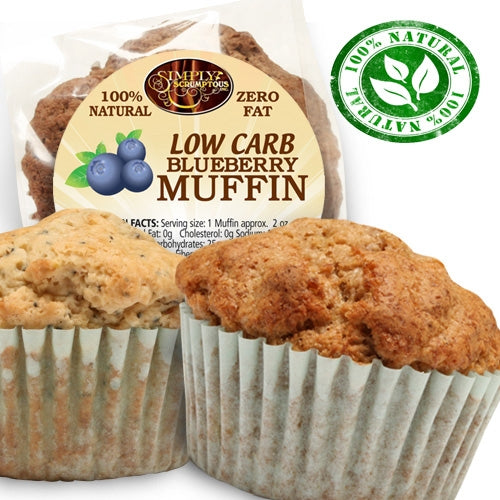 Simply Scrumptous Low Carb Fat Free Muffins (1 muffin) *KEEP FROZEN*