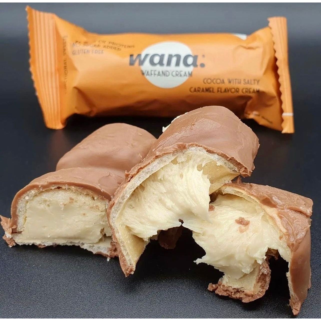 WANA Waffand'Cream "Kinder Bueno" Keto Protein Bars 1 Box of 12 Bars WANA Top Nutrition Canada