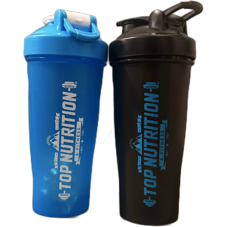Top Nutrition Shaker (700ml with stainless steel ball) Fitness Accessories Black,Blue Top Nutrition and Fitness