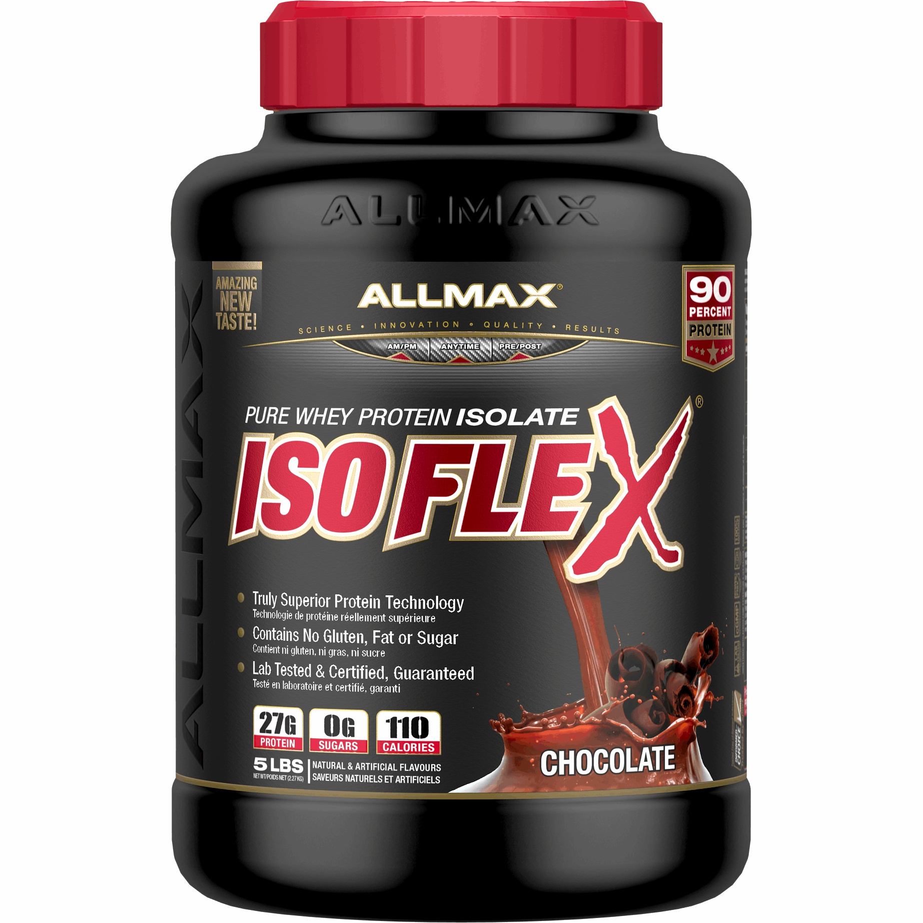 ALLMAX Isoflex Whey Protein Isolate (5 LBS) Whey Protein Chocolate Allmax Nutrition
