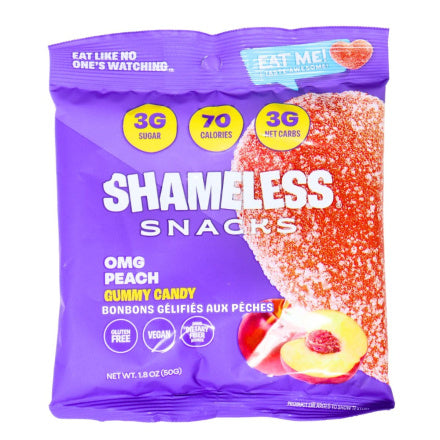 Shameless Snacks Low Sugar Vegan Gummy Candy (1 bag)