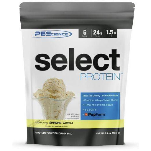 PEScience Select Protein TRIAL SIZE (5 servings) Whey Protein Gourmet Vanilla PEScience
