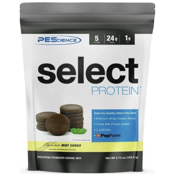 PEScience Select Protein TRIAL SIZE (5 servings) Whey Protein Chocolate Mint Cookie PEScience
