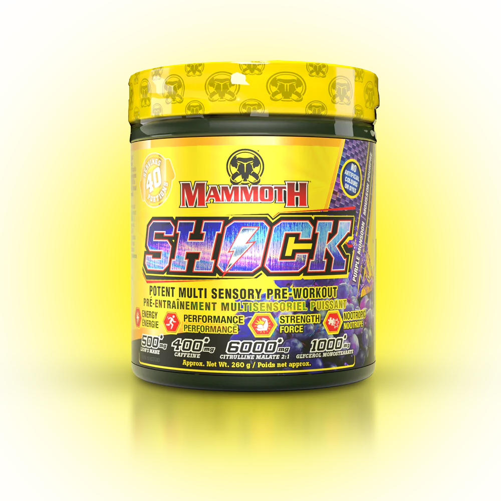 Mammoth SHOCK Pre-Workout (40 servings) Pre-workout Purple Monsoon Mammoth