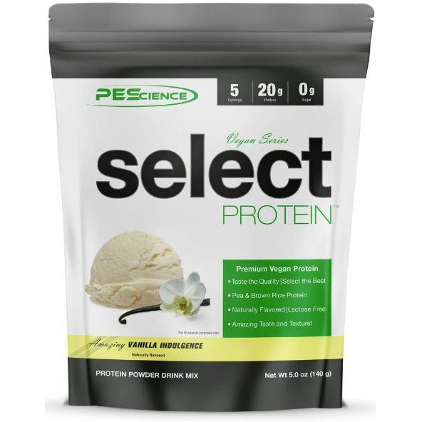 PEScience Select VEGAN Protein TRIAL SIZE 5 servings Top Nutrition and Fitness Top Nutrition Canada