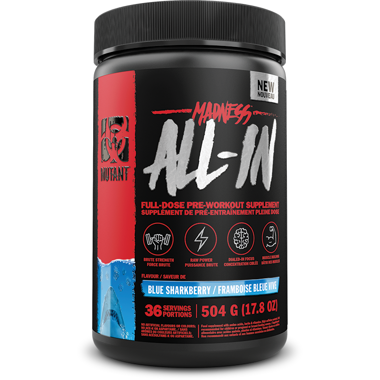 Mutant Madness ALL-IN Pre-Workout & BCAA (36 servings) Pre-workout Blue Sharkberry Mutant
