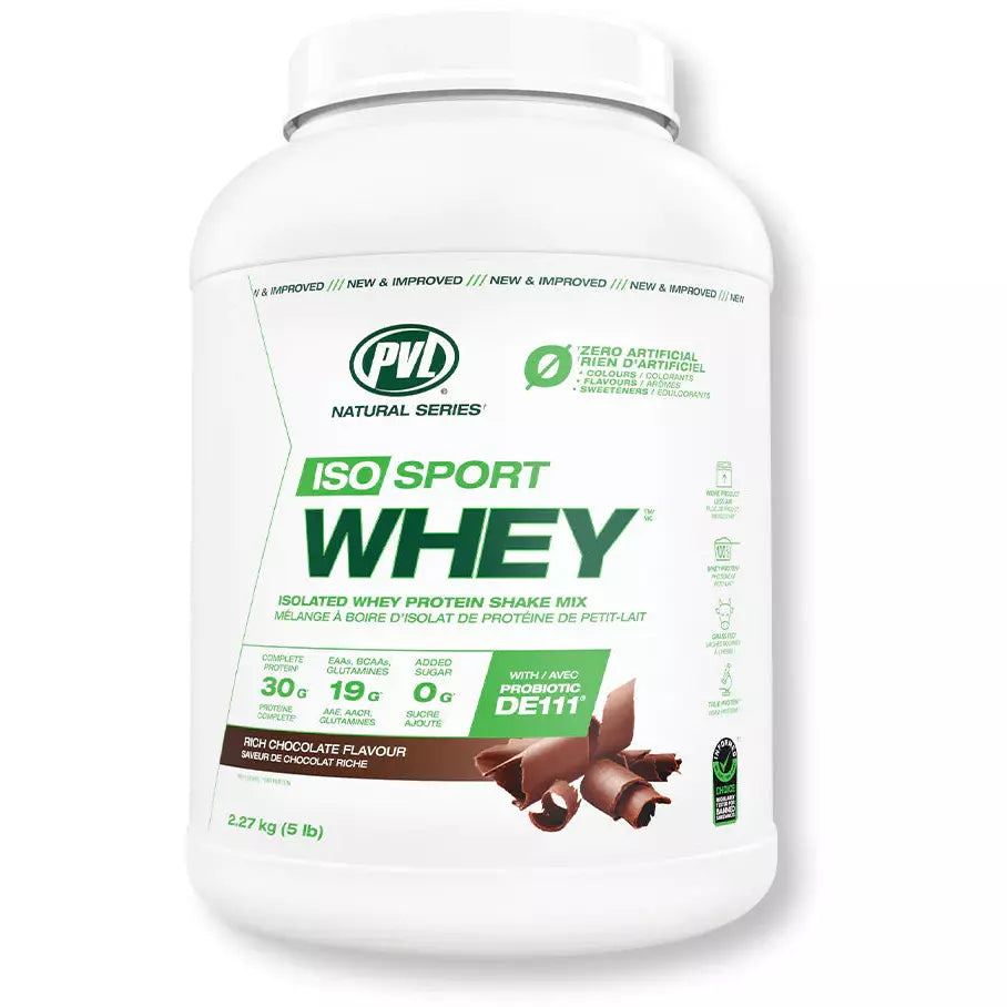 PVL IsoSport Whey (2.27kg) Whey Protein Rich Chocolate Pure Vita Labs
