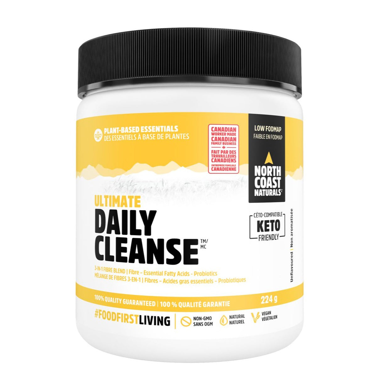 North Coast Naturals Ultimate Daily Cleanse Fibre and Essential Fatty Acids (224g) Health and Wellness North Coast Naturals