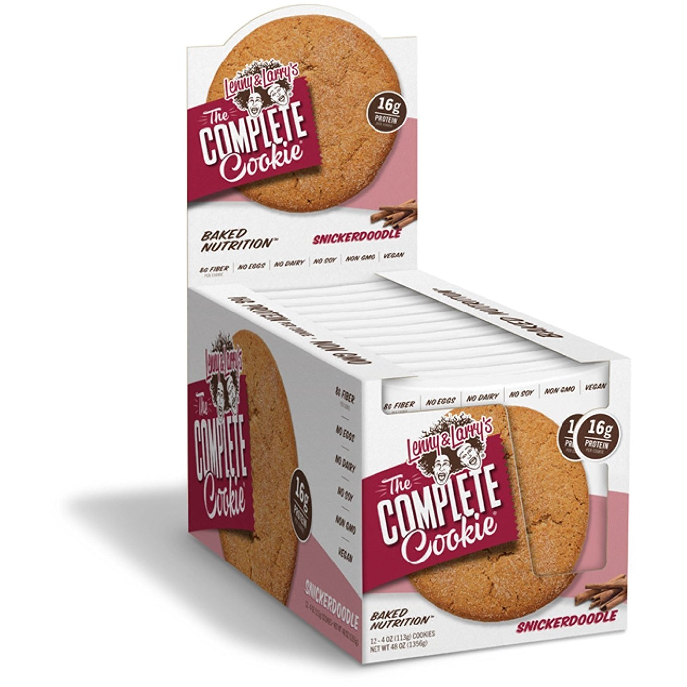 Lenny & Larry's Vegan Protein Cookie (Box of 12) Protein Snacks Snickerdoodle Lenny & Larry