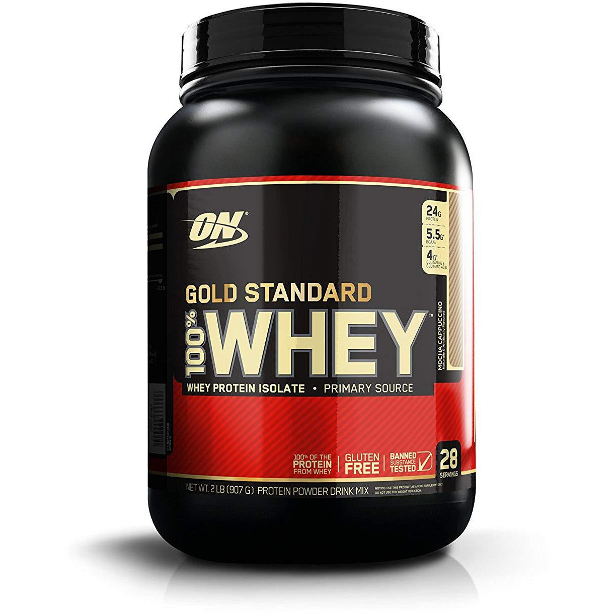 Optimum Nutrition Gold Standard 100% Whey (2 lb) Whey Protein Blend Mocha Cappuccino Optimum Nutrition