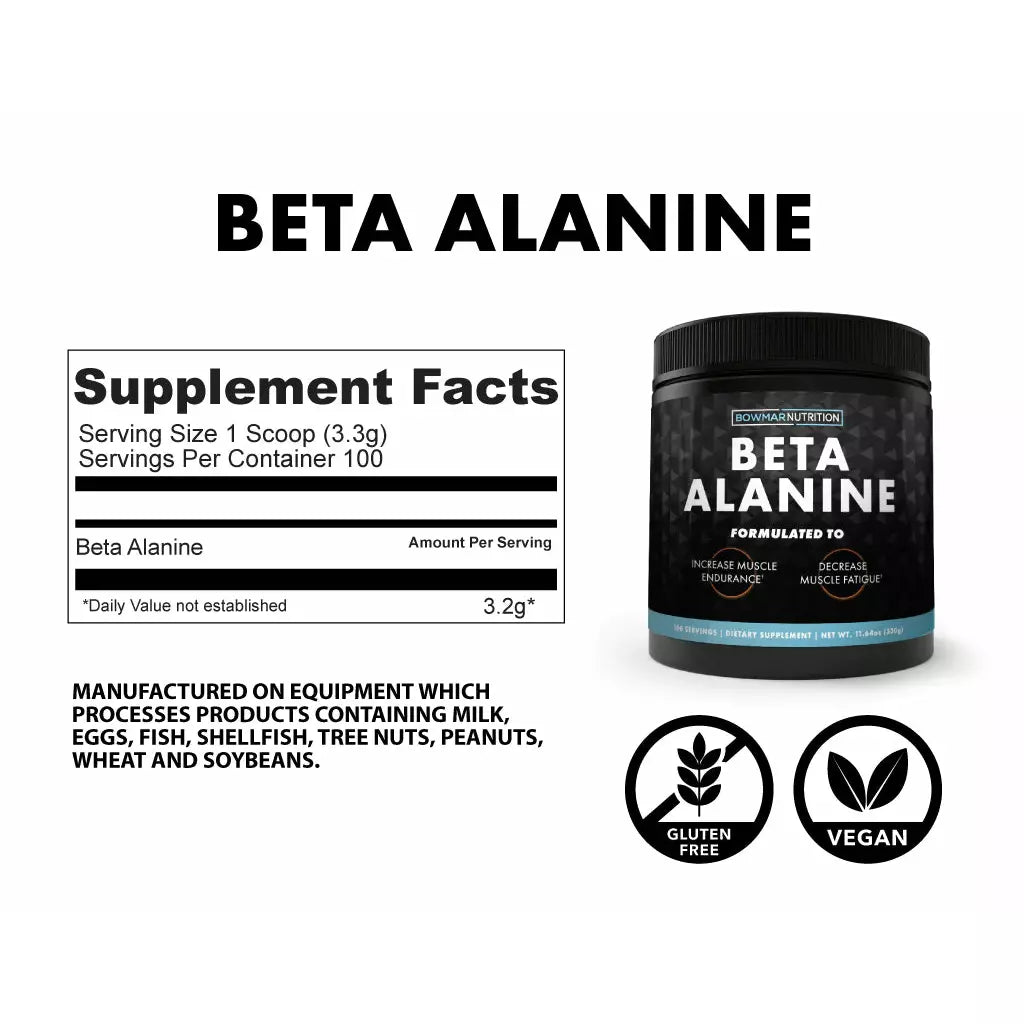 Bowmar Nutrition Beta Alanine (330g) Bowmar Nutrition