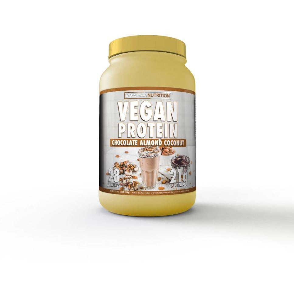 Bowmar Nutrition Vegan Protein (2lb) Vegan Protein Chocolate Almond Coconut bowmar