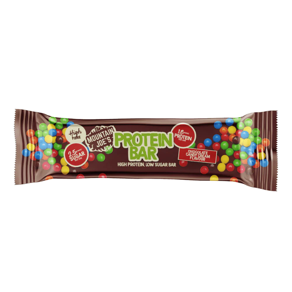 Mountain Joe's Low Sugar Protein Bar (1 bar) Protein Snacks Chocolate Candy BEST BY JUNE 08/23 Mountain Joe's
