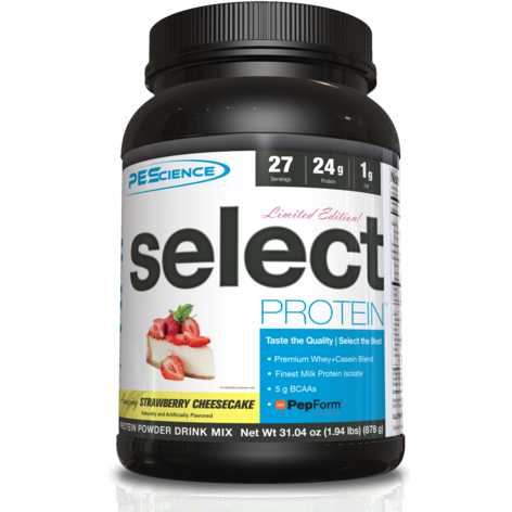 PEScience Select Protein (27 servings) Whey Protein Blend Strawberry Cheesecake PEScience