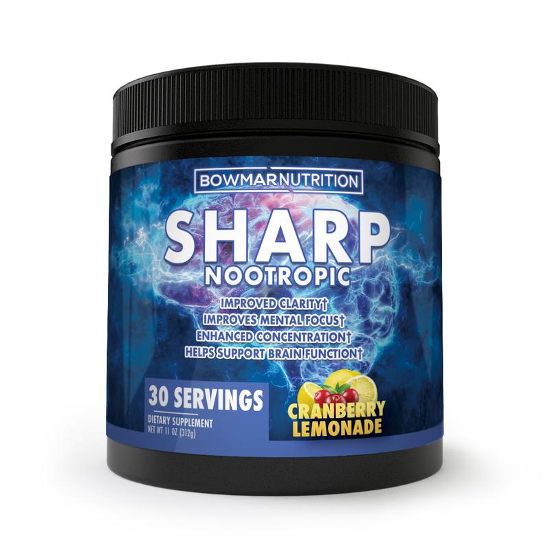 Bowmar Nutrition SHARP Nootropics (30 servings) nootropics Cranberry Lemonade | Stim Bowmar nutrition