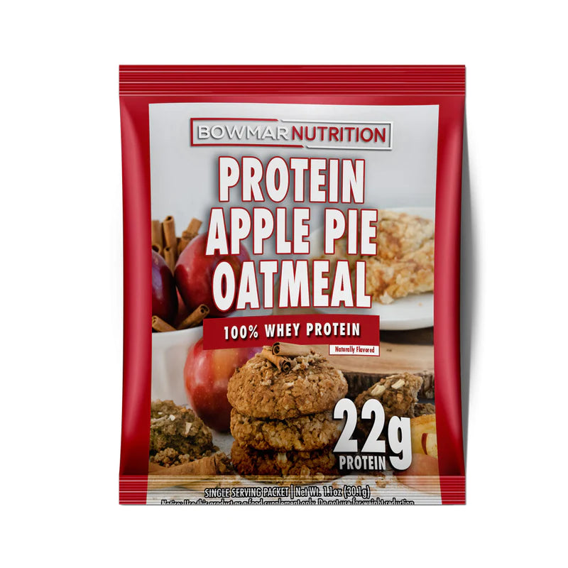 Bowmar Whey Protein Powder Sample (1 serving) Protein Snacks Apple Pie Oatmeal bowmar
