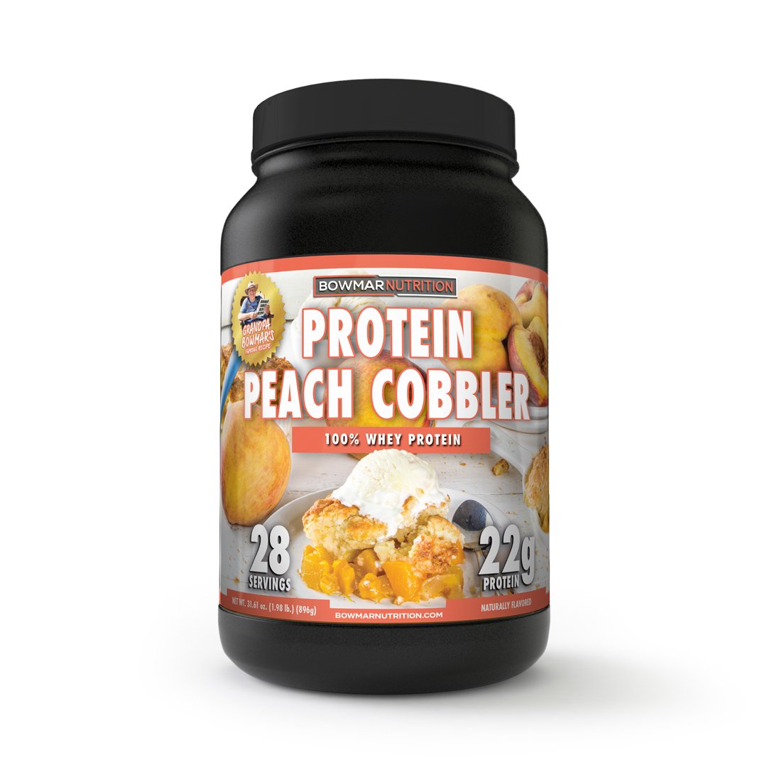 Bowmar Nutrition Whey Protein Powder (2 lbs) Whey Protein Peach Cobbler Bowmar Nutrition