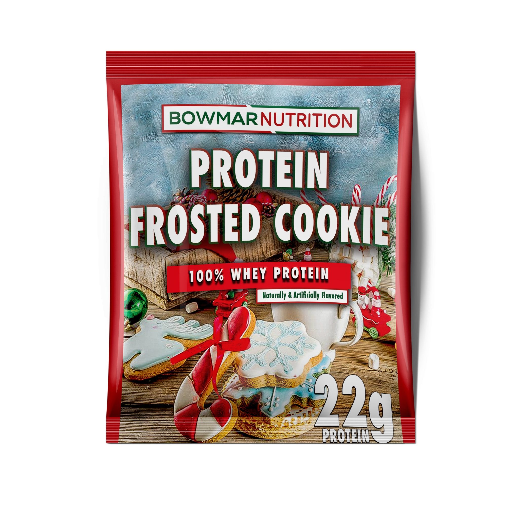 Bowmar Whey Protein Powder Sample (1 serving) Protein Snacks Frosted Cookie bowmar