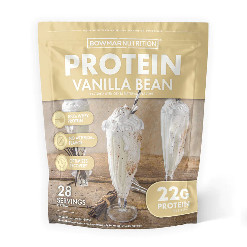 Bowmar Nutrition Whey Protein Powder (2 lbs) Whey Protein Vanilla (BAG) Bowmar Nutrition