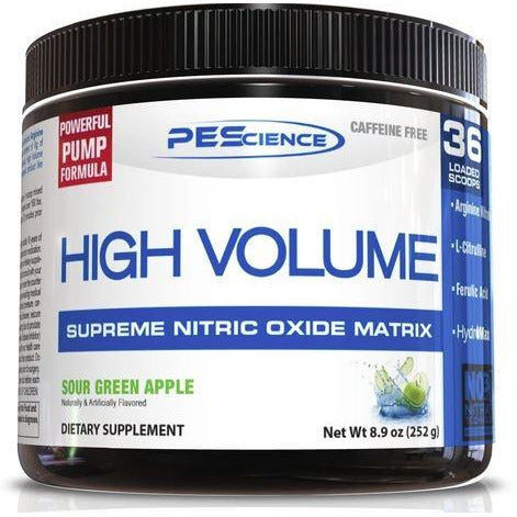 PEScience High Volume Stim-Free Pre-Workout (36 servings) Pre-workout Sour Green Apple PEScience