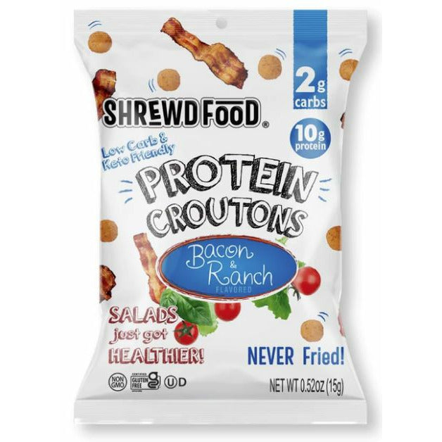 Shrewd Food Protein Croutons (1 bag of 5 servings) Bacon Ranch BESY BY JAN/2023 Shrewd Food