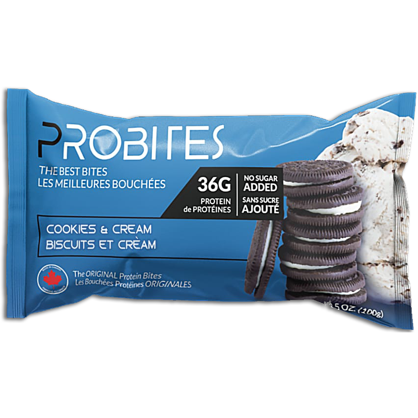 ProBites (1 pack of 2 bites) *KEEP IN FRIDGE OR FREEZER* Protein Snacks Cookies & Cream ProBites