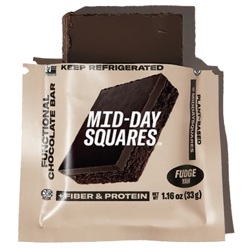 Mid-Day Squares NEW FORMAT (1 square) Protein Snacks Brownie Batter Mid-Day Squares