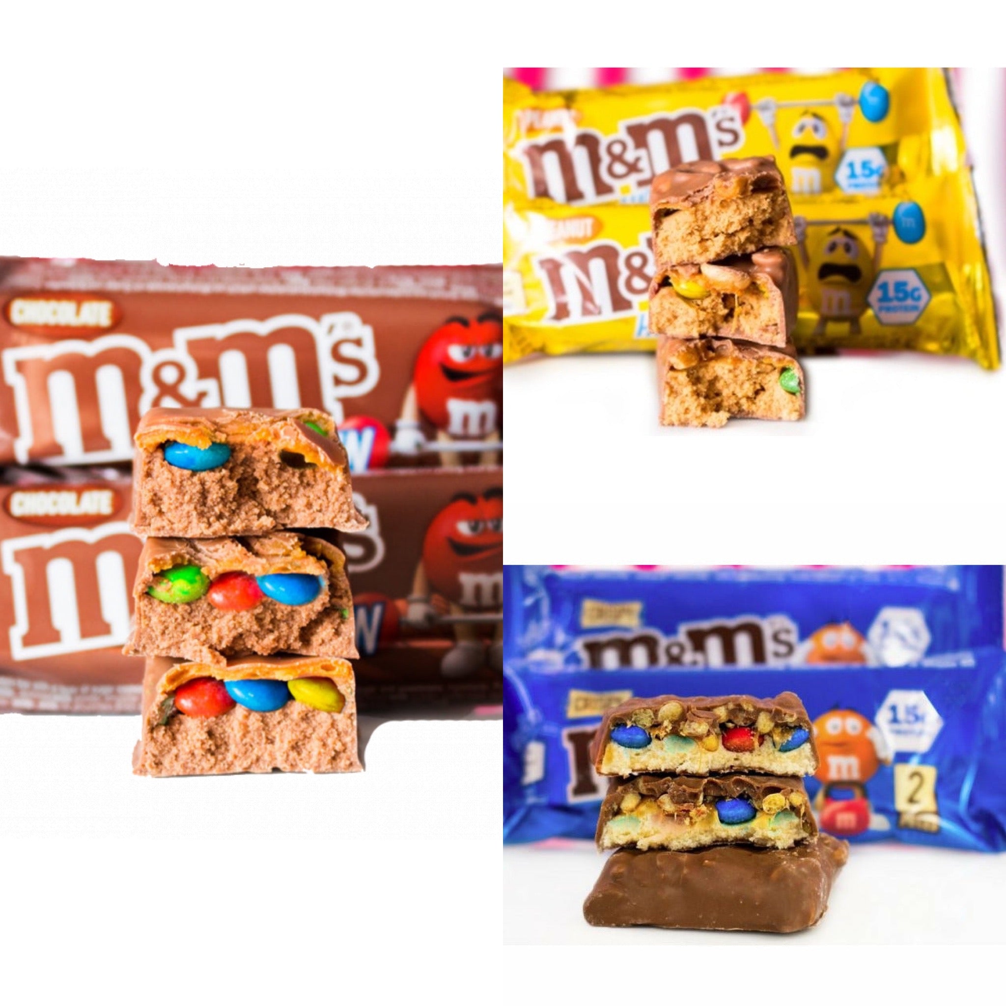 M&M's Hi-Protein Chocolate Bar (1 bar) protein snacks Chocolate,Peanut,NEW Crispy (with mini Crispy M&M's) BEST BY MAR/2023 Mars