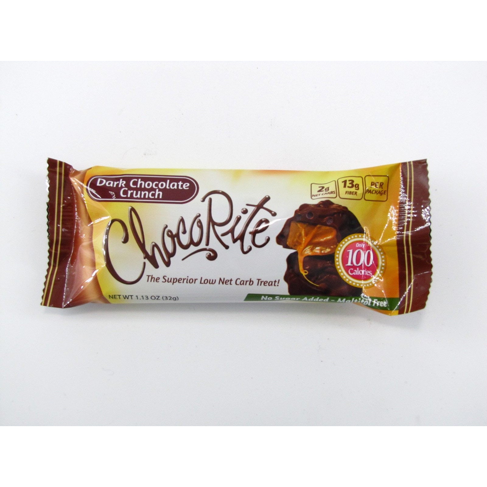 ChocoRite Low Carb KETO Candy Bars Chocolate (1 bar) Protein Snacks Dark Chocolate Crunch BEST BY 09/2021 ChocoRite