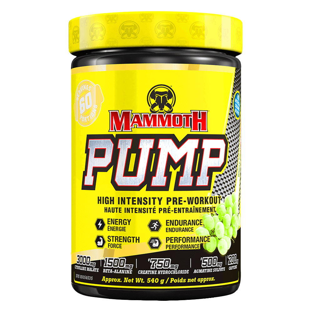 Mammoth Pump Pre-Workout (60 servings) Pre-workout White Grape Mammoth