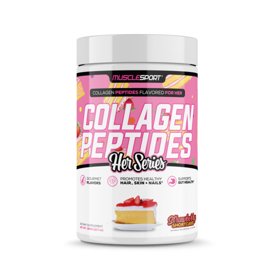 MuscleSport Collagen Peptides (30 servings) collagen Strawberry Shortcake MuscleSport