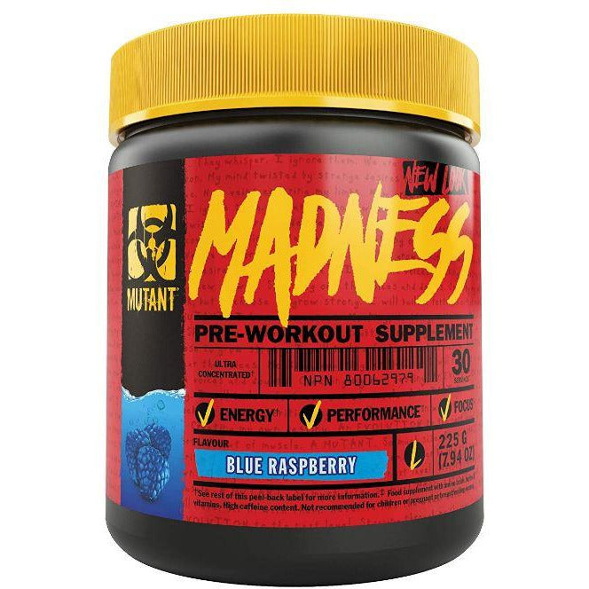 Mutant Madness (30 servings) Pre-workout Blue Raspberry Mutant