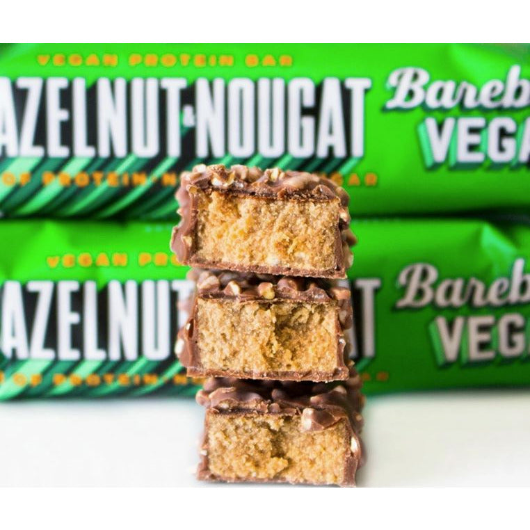 Barebells VEGAN Protein Bar (1 BOX of 12 bars) Protein Snacks Salted Peanut VEGAN BEST BY FEB/2023,Hazelnut Nougat VEGAN,Chocolate Dough VEGAN Barebells