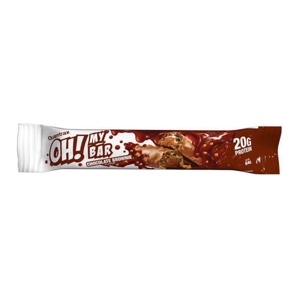 Quamtrax Nutrition Oh My Bar (1 bar) Protein Snacks Chocolate Brownie BEST BY 09/2022 Quamtrax Nutrition