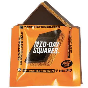 Mid-Day Squares NEW FORMAT (1 square) Protein Snacks Peanut Butta Mid-Day Squares