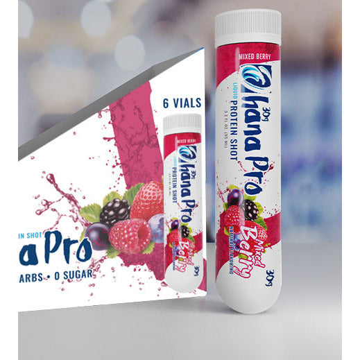 Ohana Pro Liquid Protein Shot (1 Shot) Mixed Berry Ohana Liquids