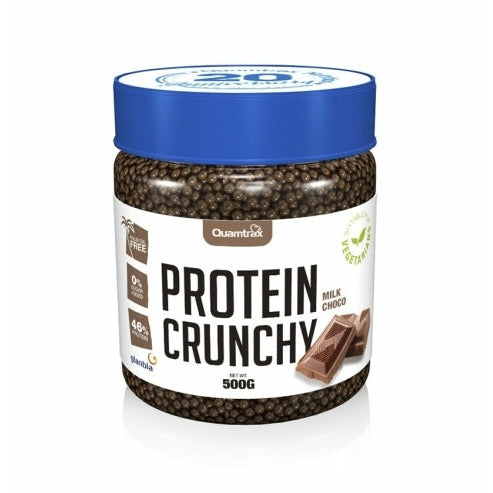 Quamtrax Nutrition Protein Crunchy (500g) Protein Snacks Milk Chocolate BEST BY 23/09/22 Quamtrax Nutrition