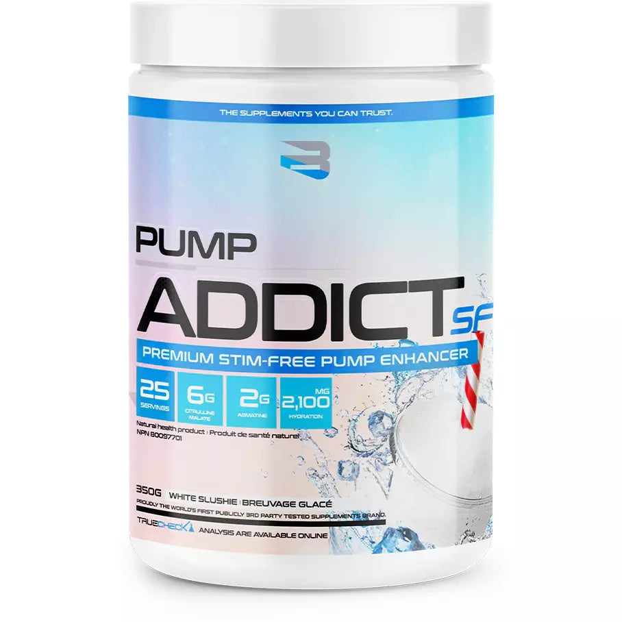 Believe Pump Addict Pre-Workout (50 servings) Pre-workout STIM FREE White Slushie Believe Supplements