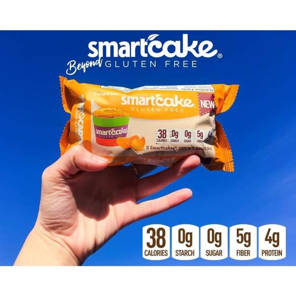Smart Baking SmartCakes Gluten Free 0 Carb Cakes (1 pack of 2 cakes) * KEEP FROZEN* Protein Snacks Chocolate,Cinnamon,Lemon,Raspberry Cream,Vanilla Latte SmartBaking