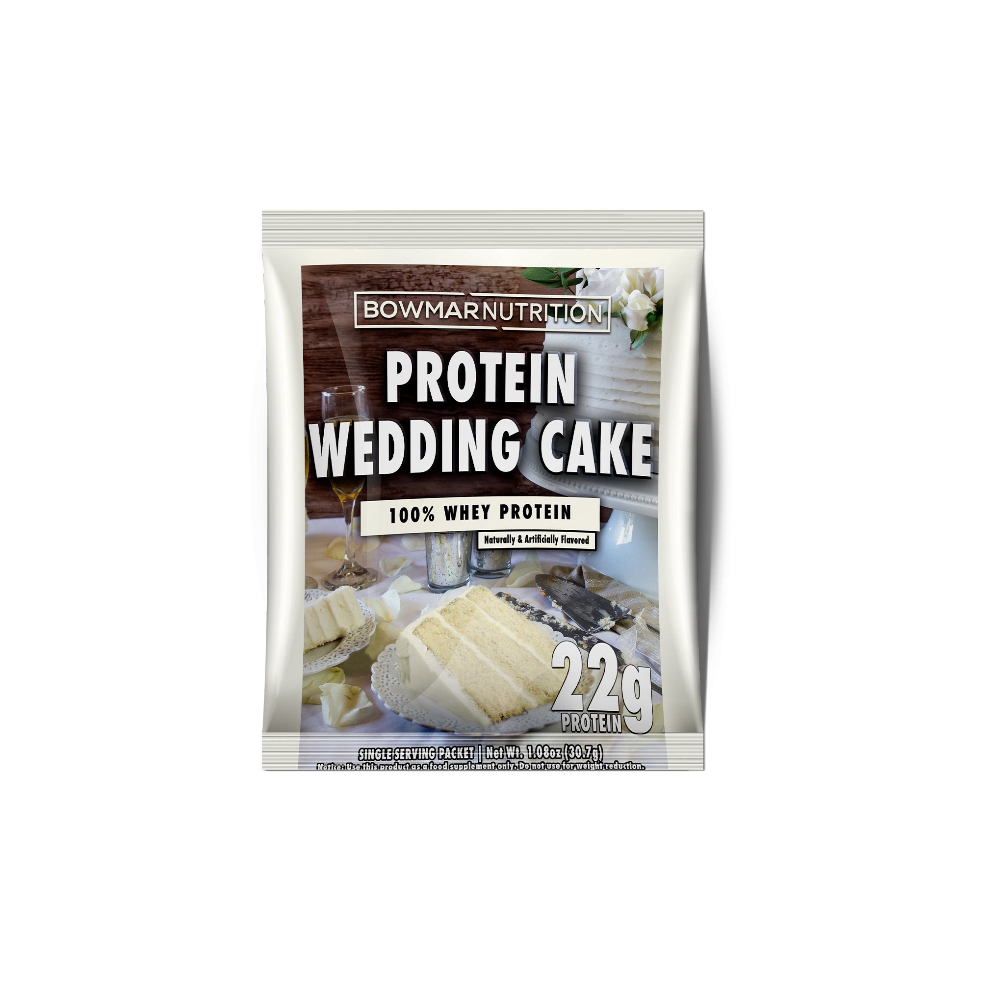 Bowmar Whey Protein Powder Sample (1 serving) Protein Snacks Wedding Cake bowmar