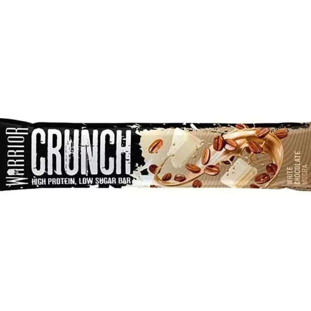 Warrior Crunch Low-Carb Protein Bar (1 Bar) Protein Snacks White Chocolate Mocha warrior supplements